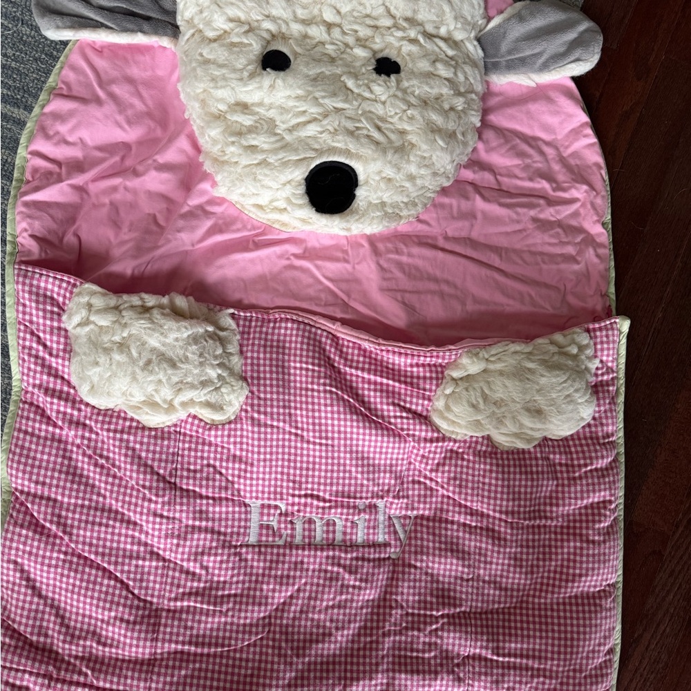 Pink and Cream Kids' Sleeping Bag